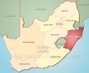 carte du Kwazulu Natal