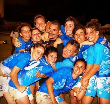 yoann avec equipe de france féminine a la réunion