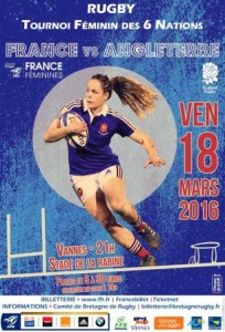 affiche match france angleterre féminin 18 mars