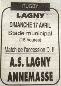 affiche lagny annemasse