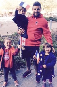 Tonton benoit Piffero et mes 3 petits lors de la coupe du monde 2015